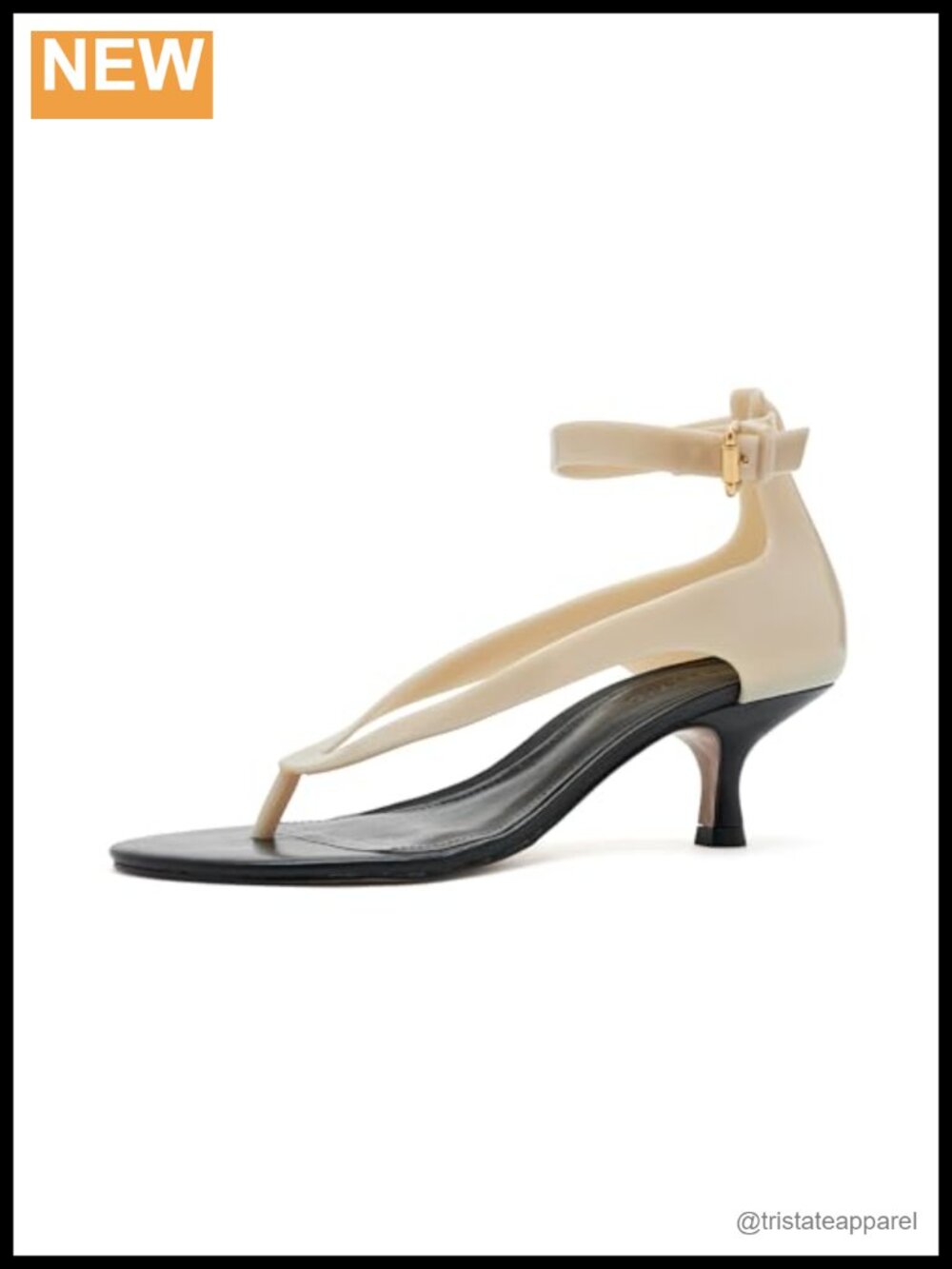 Jelly Heel Sandals PVC Open Toe Kitten Heel Slide